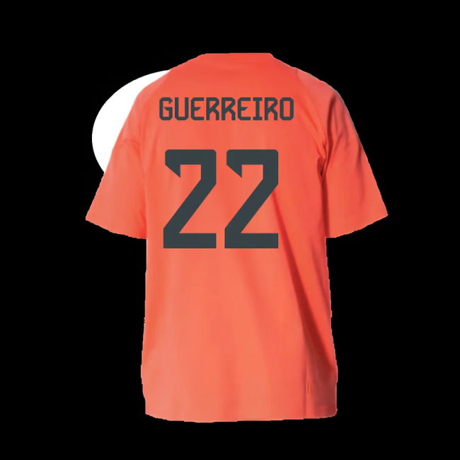 2025-2026 Bayern Munich Training Tee (Easy Coral) - Kids (Guerreiro 22)