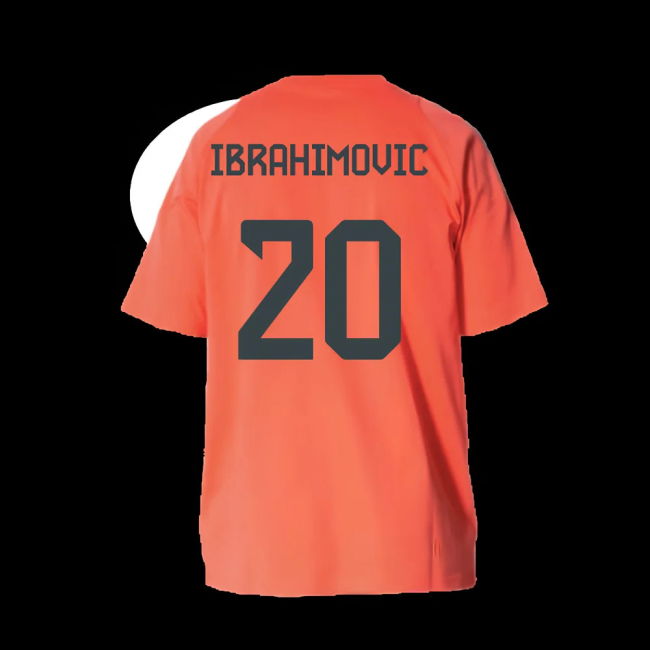 2025-2026 Bayern Munich Training Tee (Easy Coral) - Kids (Ibrahimovic 20)
