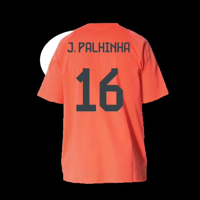 2025-2026 Bayern Munich Training Tee (Easy Coral) - Kids (J. Palhinha 16)
