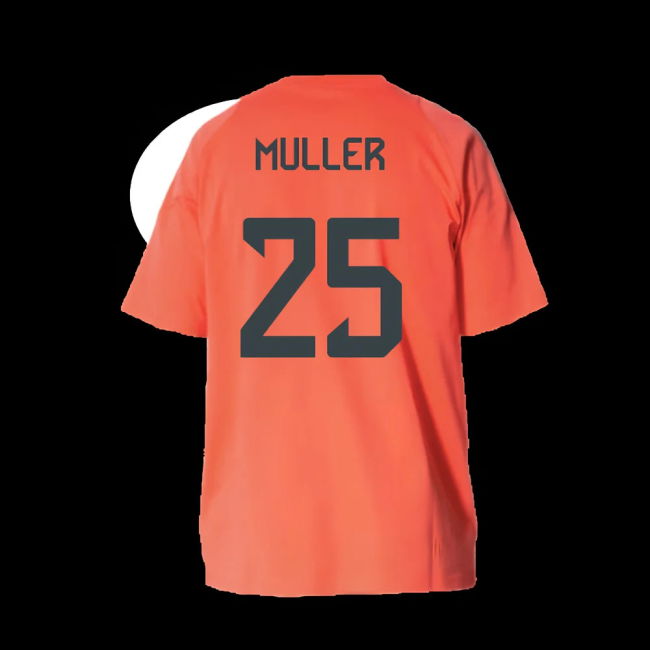 2025-2026 Bayern Munich Training Tee (Easy Coral) - Kids (Muller 25)