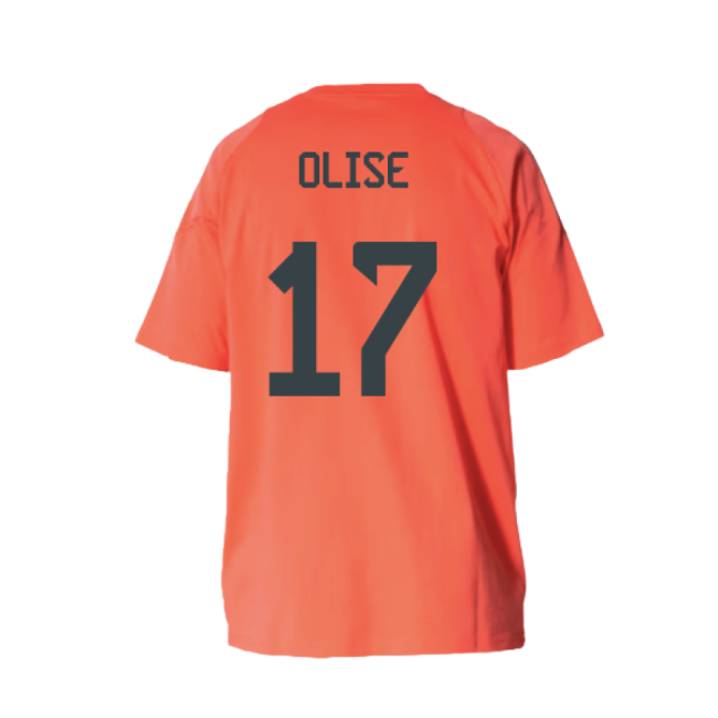 2025-2026 Bayern Munich Training Tee (Easy Coral) - Kids (Olise 17)