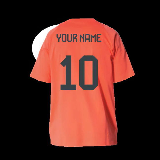 2025-2026 Bayern Munich Training Tee (Easy Coral) - Kids (Your Name)
