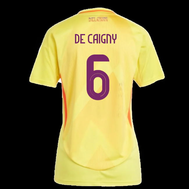 2025-2026 Belgium Womens Team Away Shirt (Ladies) (De Caigny 6)