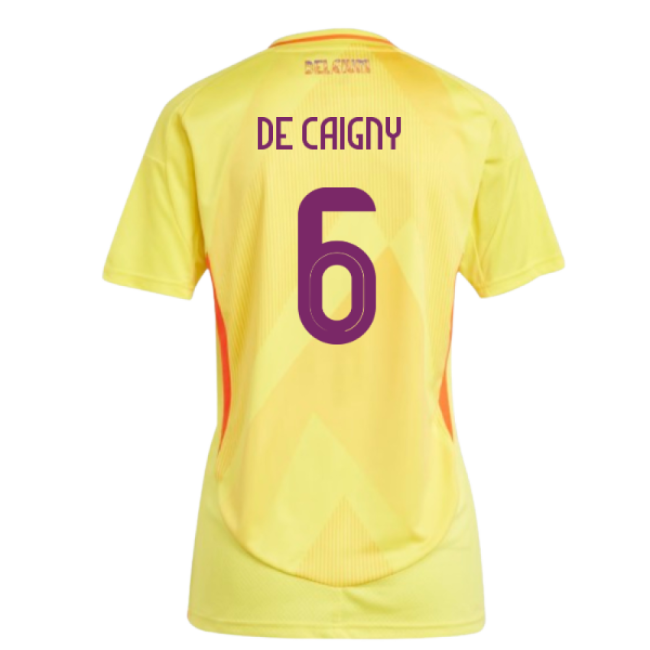 2025-2026 Belgium Womens Team Away Shirt (Ladies) (De Caigny 6)
