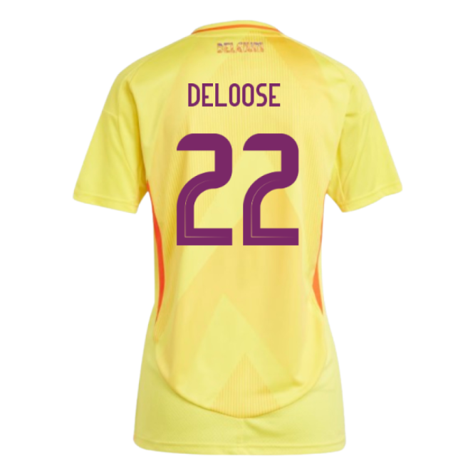 2025-2026 Belgium Womens Team Away Shirt (Ladies) (Deloose 22)