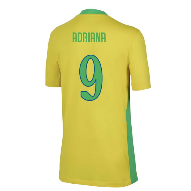 2025-2026 Brazil Womens Team Home Shirt (Kids) (Adriana 9)