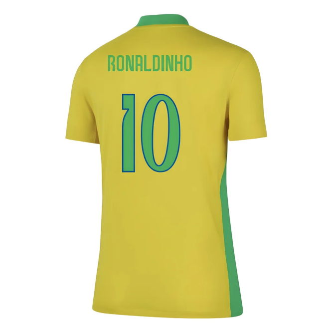 2025-2026 Brazil Womens Team Home Shirt (Ladies) (Ronaldinho 10)