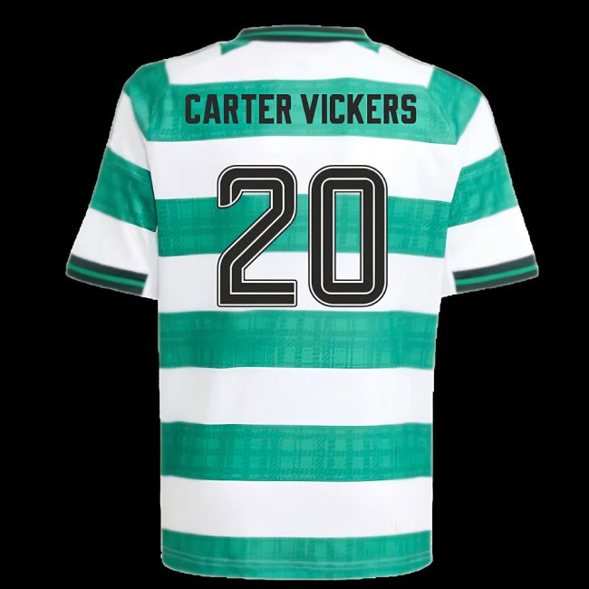 2025-2026 Celtic Home Shirt - Kids (Carter Vickers 20)