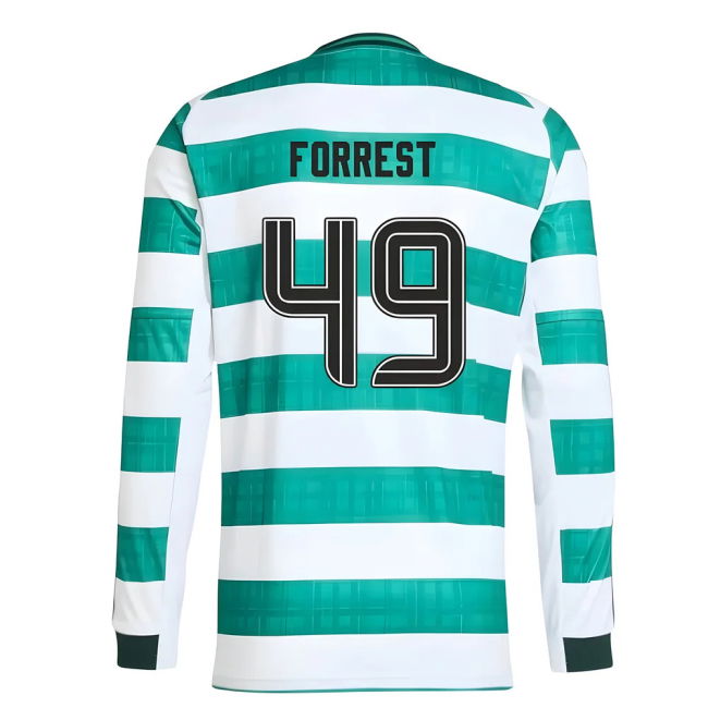 2025-2026 Celtic Long Sleeve Home Shirt (Forrest 49)
