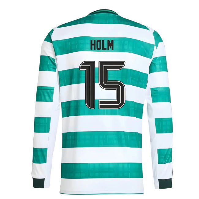 2025-2026 Celtic Long Sleeve Home Shirt (Holm 15)