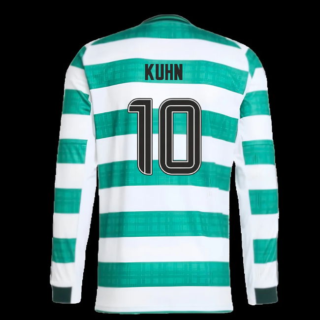 2025-2026 Celtic Long Sleeve Home Shirt (Kuhn 10)