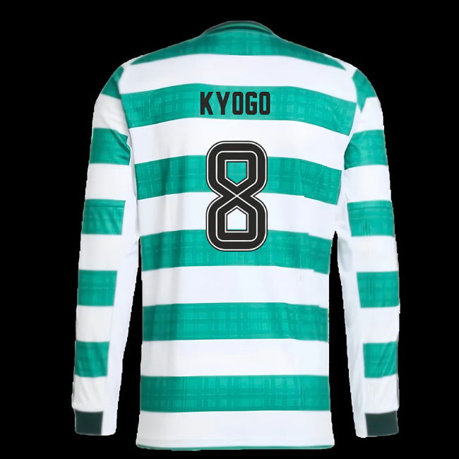 2025-2026 Celtic Long Sleeve Home Shirt (Kyogo 8)