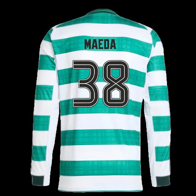 2025-2026 Celtic Long Sleeve Home Shirt (Maeda 38)