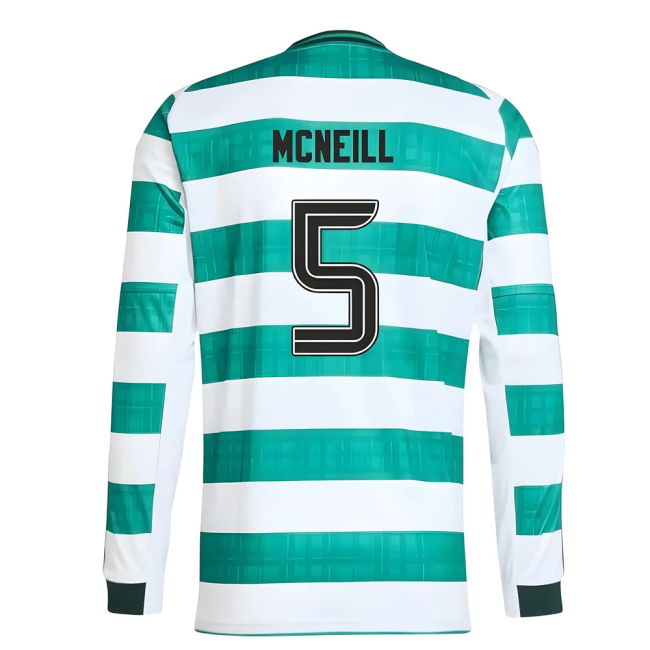 2025-2026 Celtic Long Sleeve Home Shirt (McNeill 5)