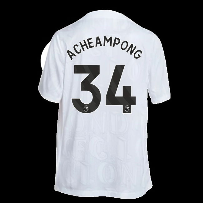 2025-2026 Chelsea Academy Pro Pre-Match Football Top (White) (Acheampong 34)