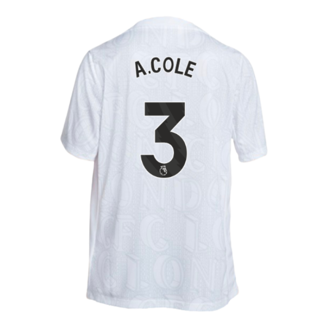 2025-2026 Chelsea Academy Pro Pre-Match Football Top (White) (A.Cole 3)
