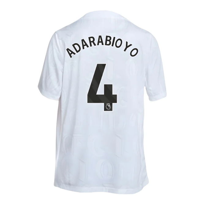 2025-2026 Chelsea Academy Pro Pre-Match Football Top (White) (Adarabioyo 4)