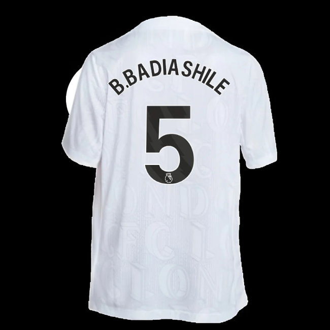 2025-2026 Chelsea Academy Pro Pre-Match Football Top (White) (B.Badiashile 5)