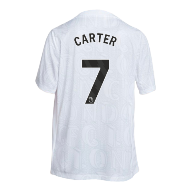 2025-2026 Chelsea Academy Pro Pre-Match Football Top (White) (Carter 7)