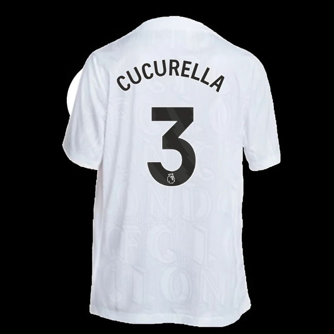 2025-2026 Chelsea Academy Pro Pre-Match Football Top (White) (Cucurella 3)