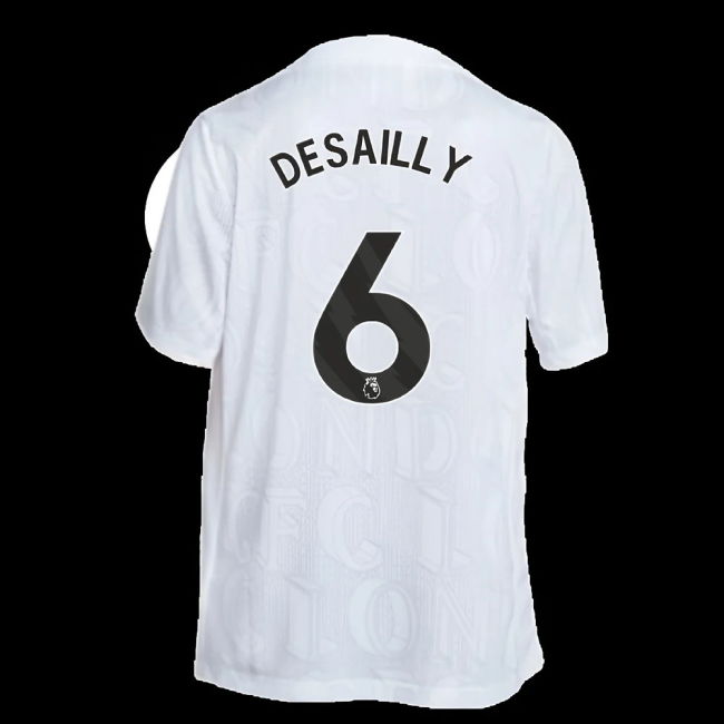 2025-2026 Chelsea Academy Pro Pre-Match Football Top (White) (Desailly 6)