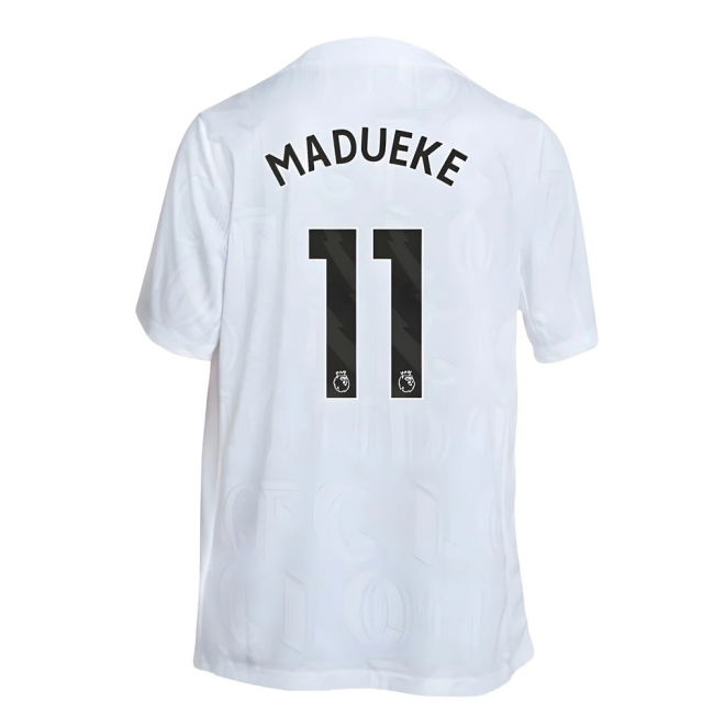 2025-2026 Chelsea Academy Pro Pre-Match Football Top (White) (Madueke 11)