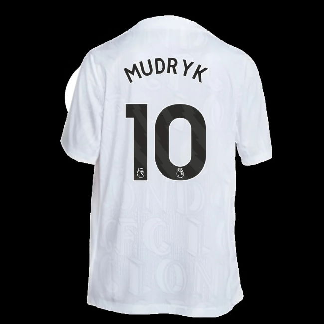 2025-2026 Chelsea Academy Pro Pre-Match Football Top (White) (Mudryk 10)