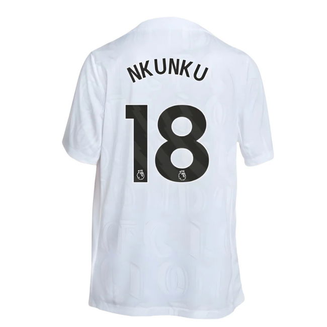 2025-2026 Chelsea Academy Pro Pre-Match Football Top (White) (Nkunku 18)