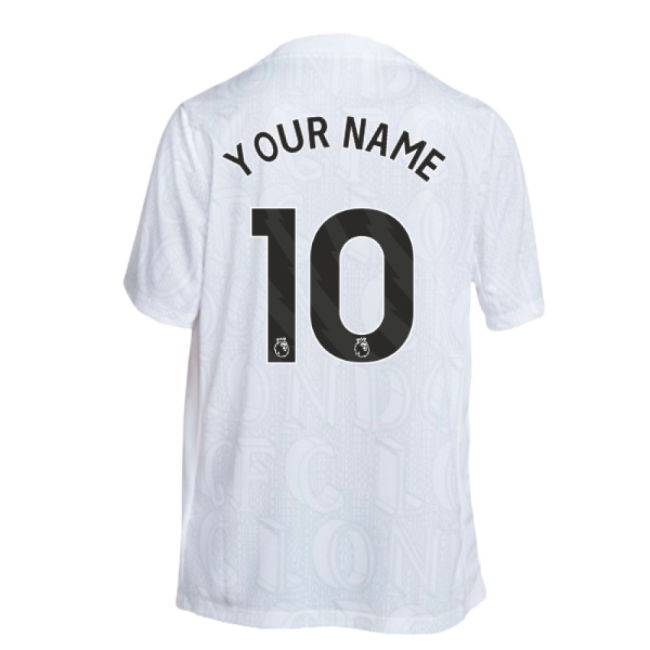 2025-2026 Chelsea Academy Pro Pre-Match Football Top (White) (Your Name)