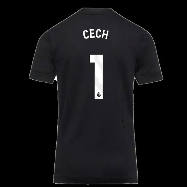 2025-2026 Chelsea Home Goalkeeper Shirt (Black) - Kids (Cech 1)
