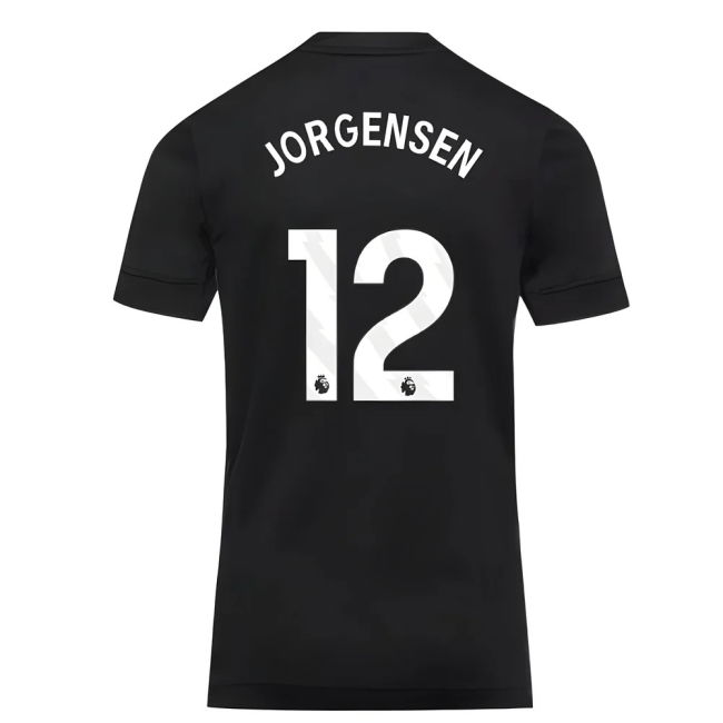 2025-2026 Chelsea Home Goalkeeper Shirt (Black) - Kids (Jorgensen 12)