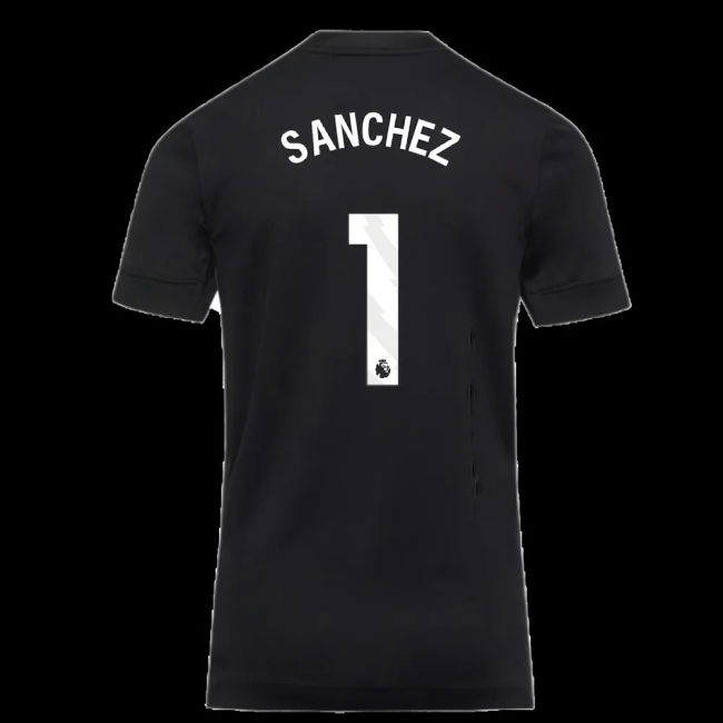 2025-2026 Chelsea Home Goalkeeper Shirt (Black) - Kids (Sanchez 1)