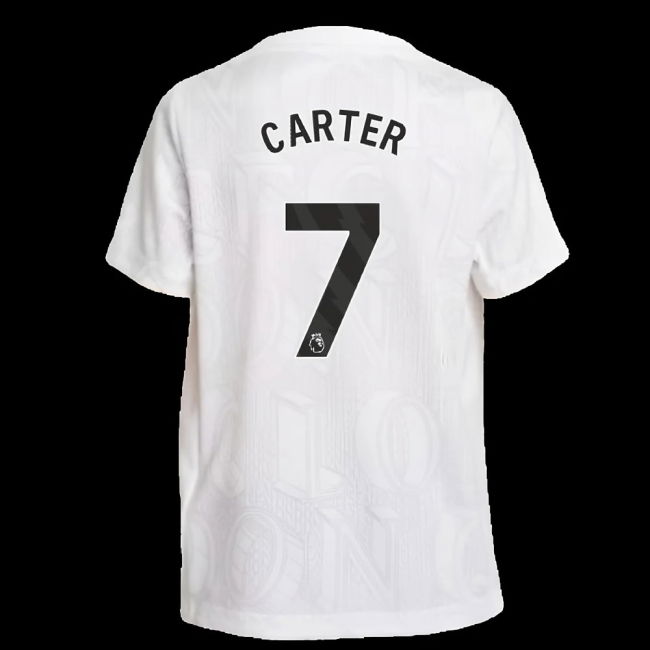 2025-2026 Chelsea Pre-Match Shirt (White) - Kids (Carter 7)
