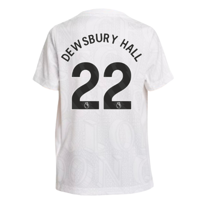 2025-2026 Chelsea Pre-Match Shirt (White) - Kids (Dewsbury Hall 22)