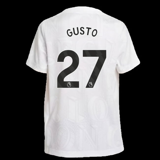 2025-2026 Chelsea Pre-Match Shirt (White) - Kids (Gusto 27)