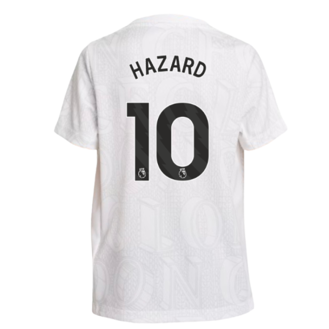 2025-2026 Chelsea Pre-Match Shirt (White) - Kids (Hazard 10)