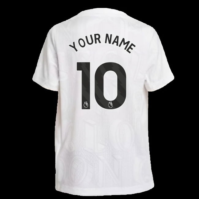 2025-2026 Chelsea Pre-Match Shirt (White) - Kids (Your Name)