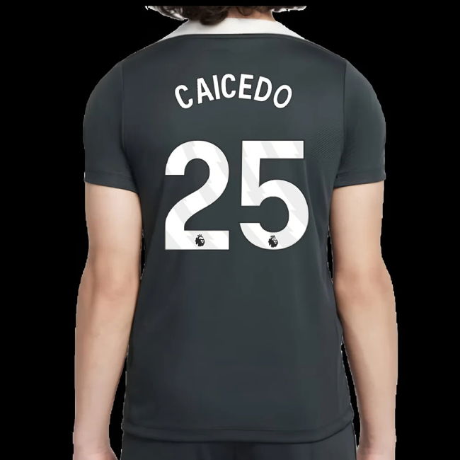 2025-2026 Chelsea Strike Training Shirt (Green) - Kids (Caicedo 25)