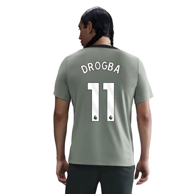 2025-2026 Chelsea Strike Training Shirt (Jade Green) (Drogba 11)