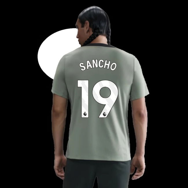 2025-2026 Chelsea Strike Training Shirt (Jade Green) (Sancho 19)