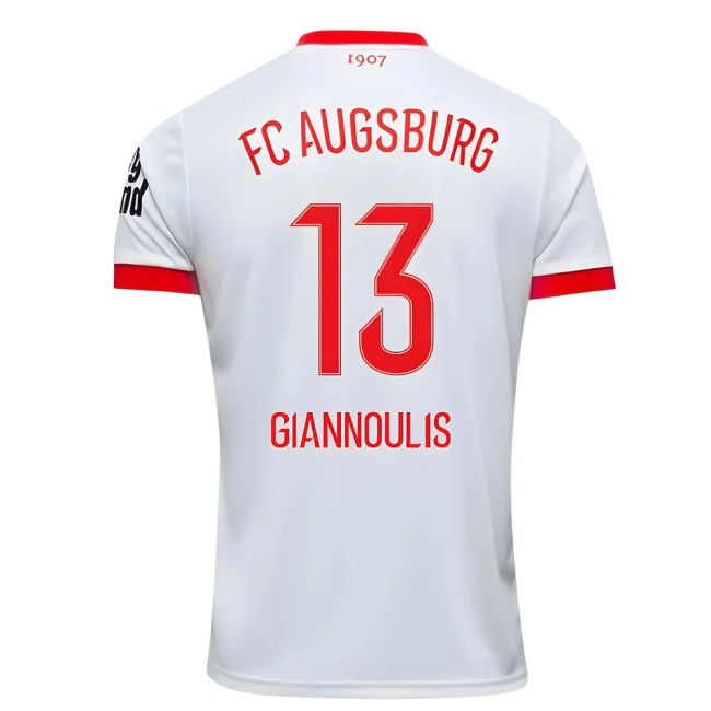 2025-2026 FC Augsburg Home Shirt (Giannoulis 13)