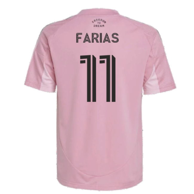 2025-2026 Inter Miami Home Shirt (Kids) (Farias 11)