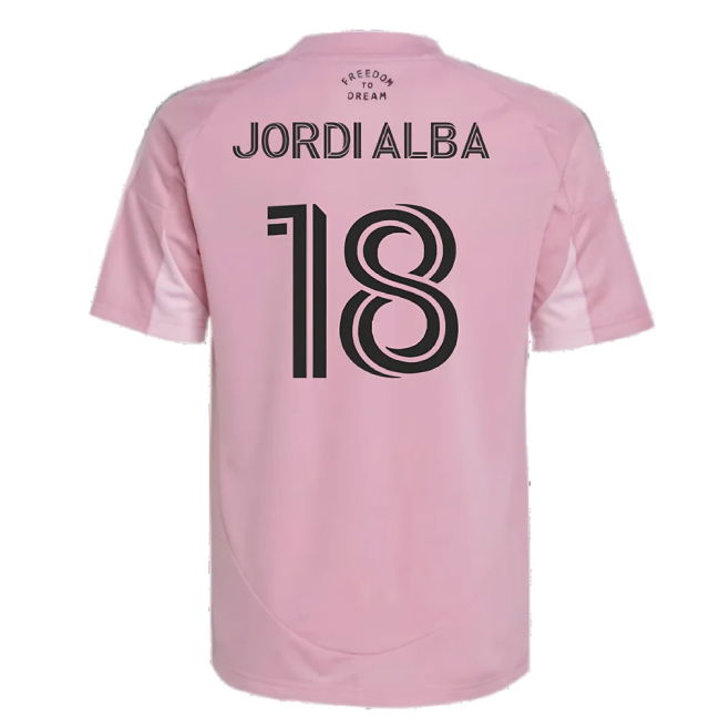 2025-2026 Inter Miami Home Shirt (Kids) (Jordi Alba 18)