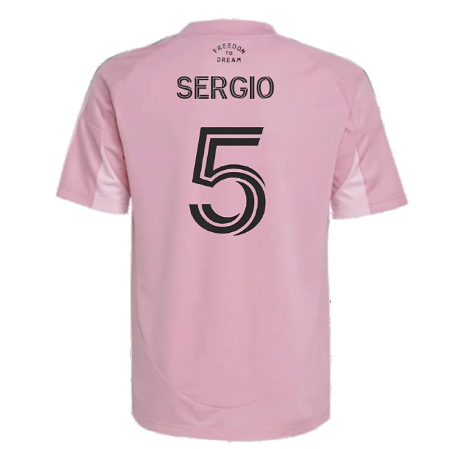 2025-2026 Inter Miami Home Shirt (Kids) (Sergio 5)