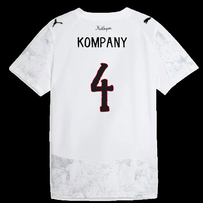 2025-2026 KIDSUPER x Manchester City CWC Away Shirt (White) - Kids (Kompany 4)