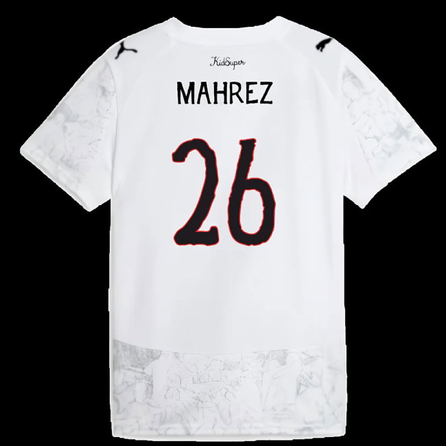 2025-2026 KIDSUPER x Manchester City CWC Away Shirt (White) - Kids (Mahrez 26)