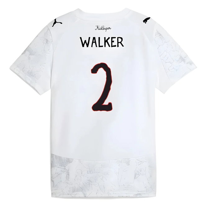2025-2026 KIDSUPER x Manchester City CWC Away Shirt (White) - Kids (Walker 2)