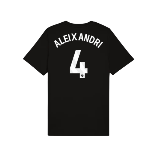 2025-2026 Man City FtblESS Tee (Black) (Aleixandri 4)
