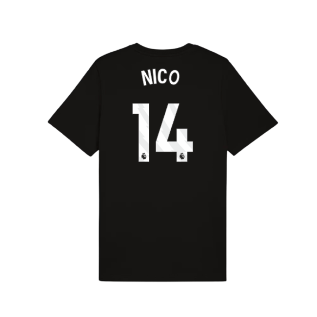 2025-2026 Man City FtblESS Tee (Black) (Nico 14)