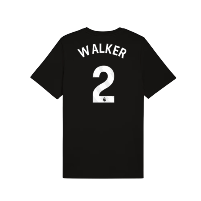 2025-2026 Man City FtblESS Tee (Black) (Walker 2)